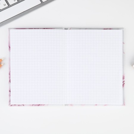 Notepad A6 in a solid cover, 40 sheets "Marble"-1
