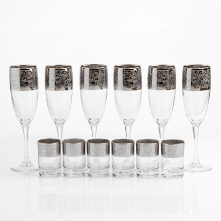 Mini-bar double "Jungle with spraying silver" 50 ml, 170 ml-3