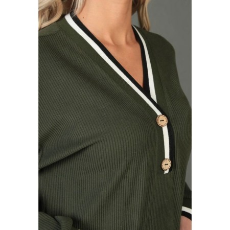 Women's dress, size 42, khaki color-4