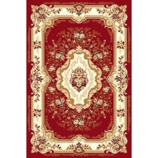 Rectangular carpet laguna d017, size 100 x 200 cm, color red