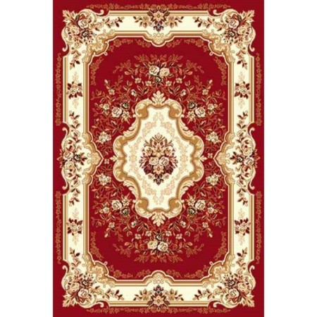 Rectangular carpet laguna d017, size 100 x 200 cm, color red