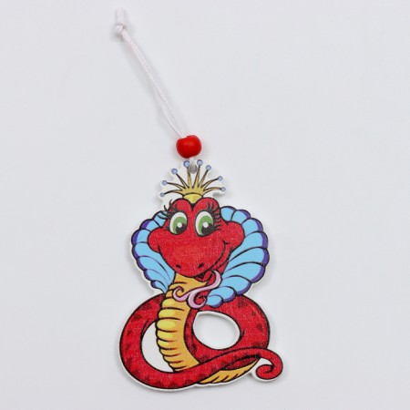 New Year! Set of suspensions in a wooden gift package, 9 pcs.-5