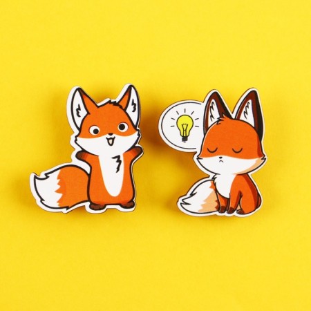 Wooden icons "This is a crazy idea", 2 pcs.-1