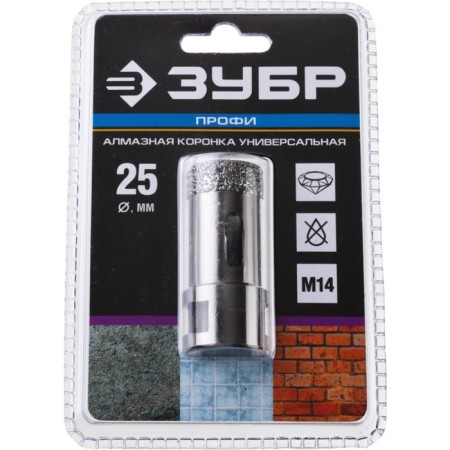 Diamond crown 29865-25, high-speed for Ushm, according to porcelain border D 25 mm-1