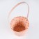 Wicker basket 13x9.5/28 cm, peach, bamboo