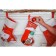 Nosok for gifts "Snow House" Snowman, 18.5x26 cm, red