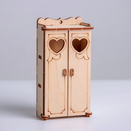 Wooden furniture for dolls "Kitchen corner"-1