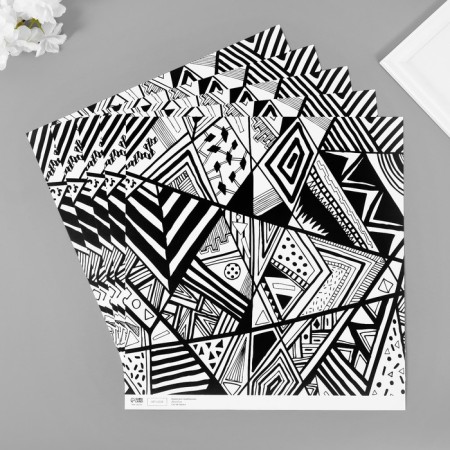 Scrapbooking "Hipster" density 180 grams set 5 pcs 30.5x32 cm-1