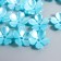 Beads for creativity plastic "Flower Pearl" set 40 pcs Blue 1.5x1.5 cm