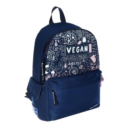 Youth backpack Bruno VisConti "Vegan", 40 x 30 x 17 cm, pencil case as a gift-2