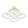 LED ceiling LED with Ambrella Light, Original, FA4371, 45 W, 3825LUM, 3000-6400K, white color, white