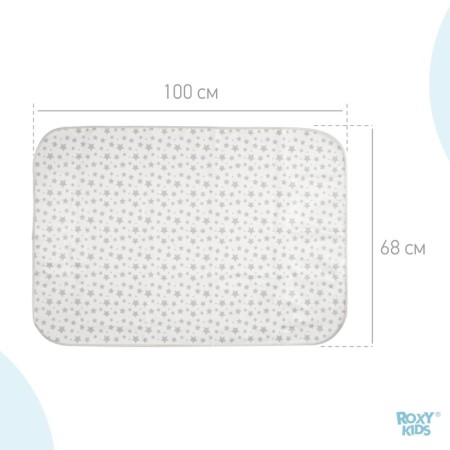 Cleshki-Gray Stars Ground Embrastroke with holdings-holders, river. 68x100 cm-3