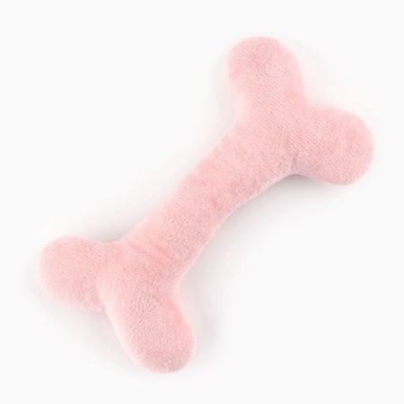 A toy for dogs with a bone of bone, pink-1
