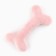 A toy for dogs with a bone of bone, pink