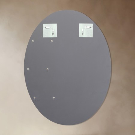 Mirror, wall, with sandblasting graphics, with shelves, 60 × 80 cm-3