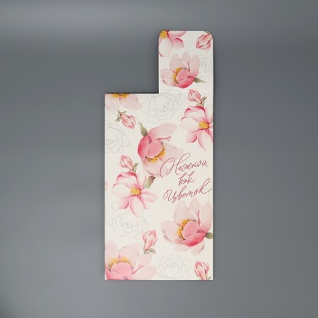 Gift folding box, packaging, “flower”, 9.5 x 32.5 x 9 cm-7