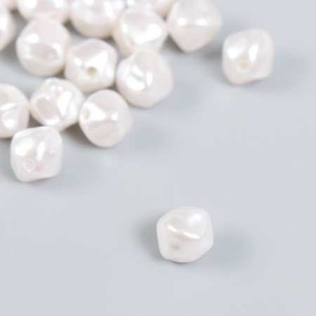 Beads for creativity plastic "Pearl of irregular shape" set 20 pcs 0.8x0.8x0.8 cm 624806