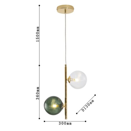Suspension chandelier Infilato 130 mm, G9LED 10W-2