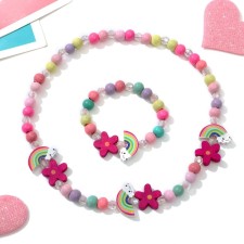 Set of children's “chosen” 2 subjects: beads, bracelet, rainbow, color