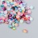 Decor "Semiobusins ​​and rhinestones. Multi -colored gradient" D = 4 mm 10 g 200 pcs 5x2.5 cm mix