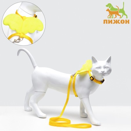 Angel ammunition set, size s, slope 20-34 cm, leash 120 x 1 cm, yellow
