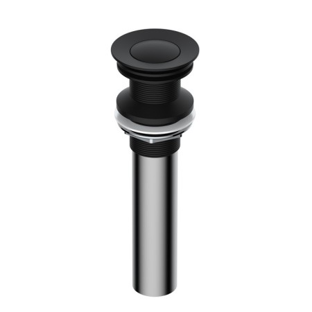 Bottom valve for the Wasserkraft A249 sink, without overflow, brass, black