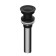 Bottom valve for the Wasserkraft A249 sink, without overflow, brass, black
