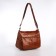 Women's bag on one shoulder, on lightning, brown color