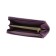 Purse with zipper Xl Purpur, matte leather, purple color
