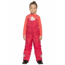 Полукомбинезон для девочек, рост 110 см, цвет малиновый