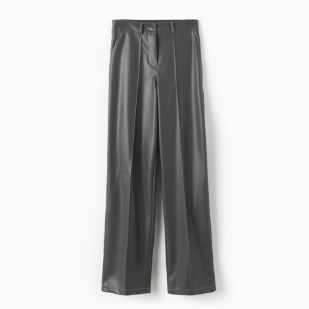 Women's pants (eco -leather) minku: eco leather graphite color, size 42-6