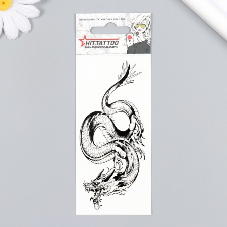 Tattoo on the body "Dragon" 5.6x12 cm
