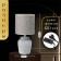 Board lamp "Katrina" E14 40W gray 13x13x27 cm