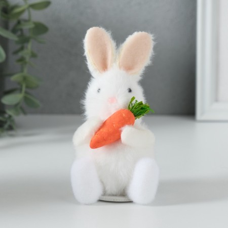 Souvenir "Bunny with carrots" 6.5x6.8x11.7 cm