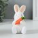 Souvenir "Bunny with carrots" 6.5x6.8x11.7 cm
