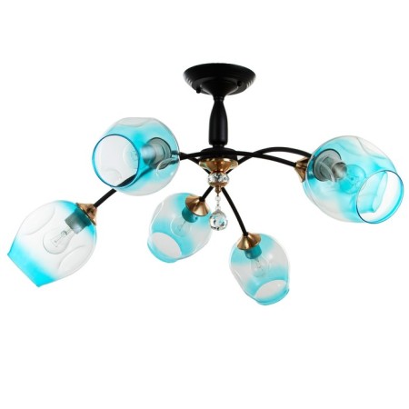 Svetogor chandelier "summer" 6x60W E27 black-1