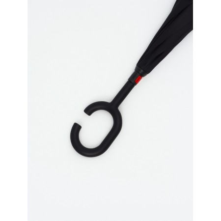 Umbrella - on the contrary, "monoton", mechanical, 8 spokes, r = 53/61 cm, black color-3