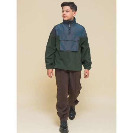 Jacket for boys, height 110 cm, khaki color-9