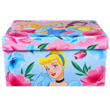 Gift box with a lid, folding "Congratulations" 31x25.5x16 cm, princesses-4