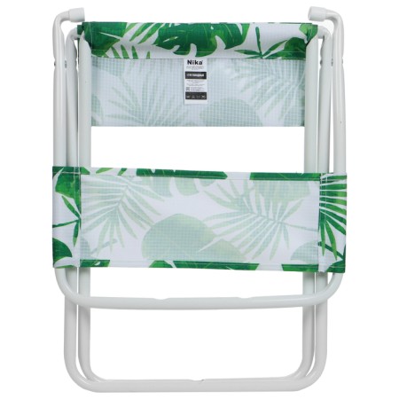 Folding stool, tropical leaves-5