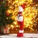 Soft toy "Snowman-Pussat" 12x40 cm, white-red