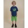 T -shirt for boys, height 92 cm, sea wave color