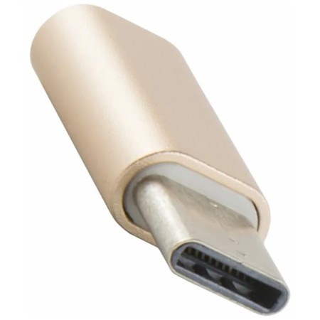 Red Line adapter, with microUSB on Type-C, golden-1