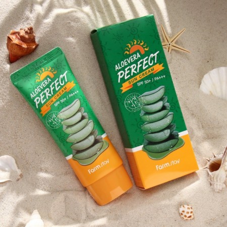 Sunscreen Farmstay Aloe Vera Perfect Sun Cream SPF 50+ / PA +++
