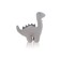 Soft toy Gulliver Dinosaurus "Gray", 27 cm
