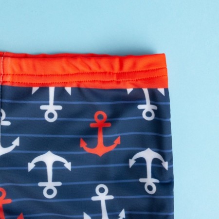 Battle cowards kaftan "anchor", height 110-116 (32), blue-1