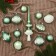 A set of jewelry plastic 19 pcs "Ice" white-green