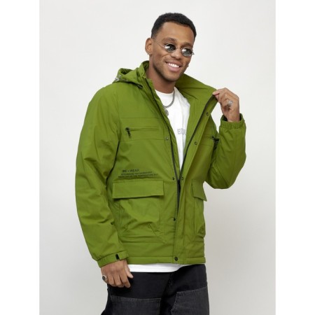 Sports male jacket, size 50, green color-7