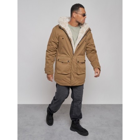 Winter male park, size 56, mustard color-8