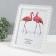 Photo frame plastic 20x25 cm "Frame from hearts" Milk